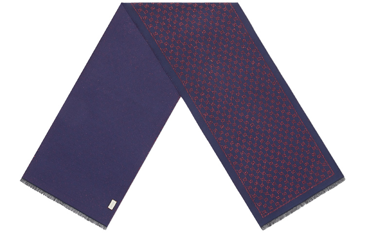 GUCCI Metallic GG Wool Scarf Navy Blue 479763-3G187-4374 圖 3