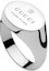 Order GUCCI Micro Logo Design 925 Silver Unisex Couple Ring - Silver. 797033J84008106