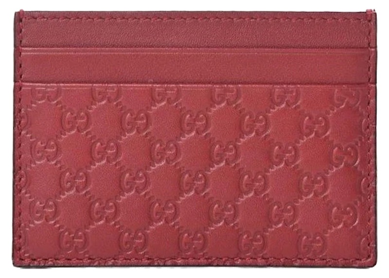 Gucci Microguccissima Card Holder Red
