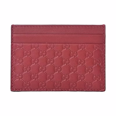 Gucci Microguccissima Card Holder Red
