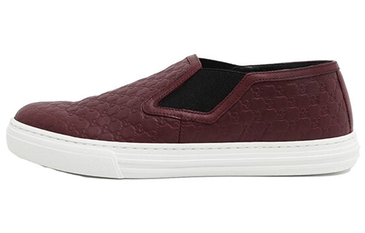 Gucci Microguccissima Pattern Leather Slip On 'Strong Red' 466872-D4710-6168