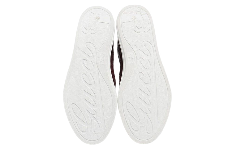 Purchase Gucci Microguccissima Slip On en Cuero 'Rojo Fuerte' 466872-D4710-6168