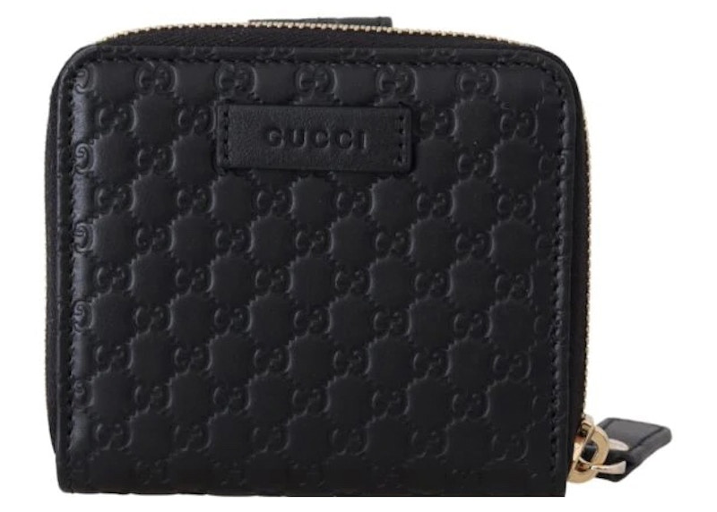 Gucci Microguccissima Zip Around Wallet Small Black