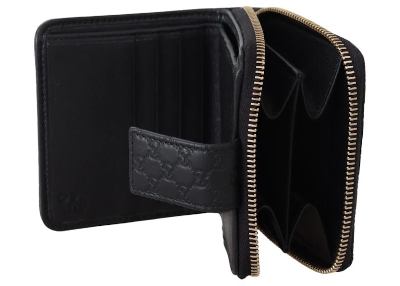 Lookbook Gucci 小型黑色Microguccissima拉鍊錢包