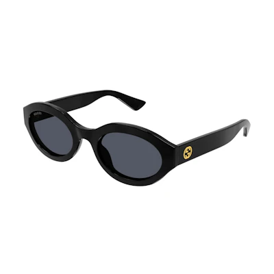 Gucci Minimal GG Logo Oval Sunglasses Black (GG1579S-001)