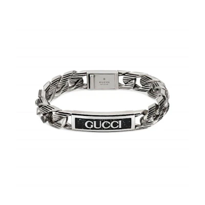 GUCCI Minimalist 925 Silver Bracelet Unisex Fashion Accessory. 701625J84101064