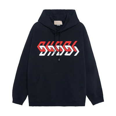 Gucci Mirror Effect Print Black Sweatshirt for Men 681210-XJDV3-1152
