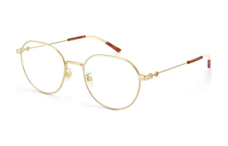 GUCCI Mirror Logo Alloy Square Optical Glasses Unisex Couple Style Multicolor GG0684O-1 圖 2