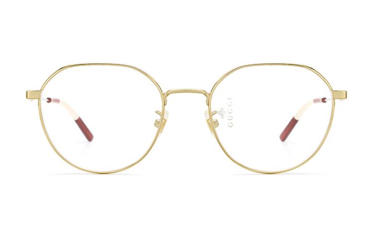 GUCCI Mirror Logo Alloy Square Optical Glasses Unisex Couple Style Multicolor GG0684O-1 圖 3