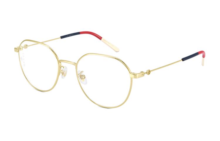 GUCCI Mirror Logo Alloy Square Optical Glasses Unisex Couple Style Multicolor GG0684O-1 圖 5