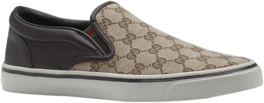 gucci-monogram-slip-on-brown