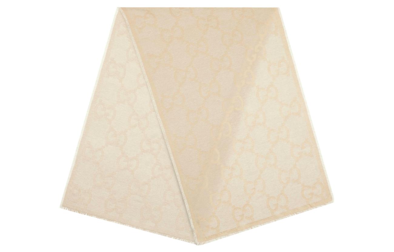 Lookbook GUCCI Bufanda de Punto de Lana Monograma Unisex Diseño para Parejas 6951394GA109879