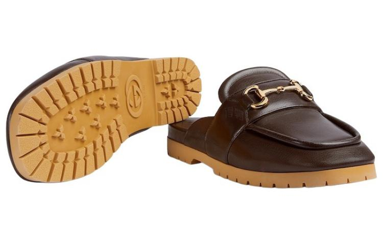 Shop グッチ ホースビット ミュール（ココア） 771076-AACAI-2140