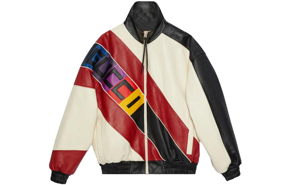 Gucci Multicolor Letter Pattern High-Neck Jacket for Men 746633-XNAYB-9791