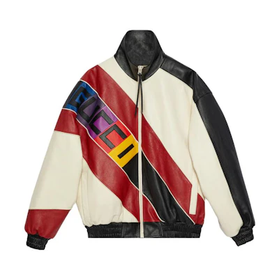 Gucci Multicolor Letter Pattern High-Neck Jacket for Men 746633-XNAYB-9791