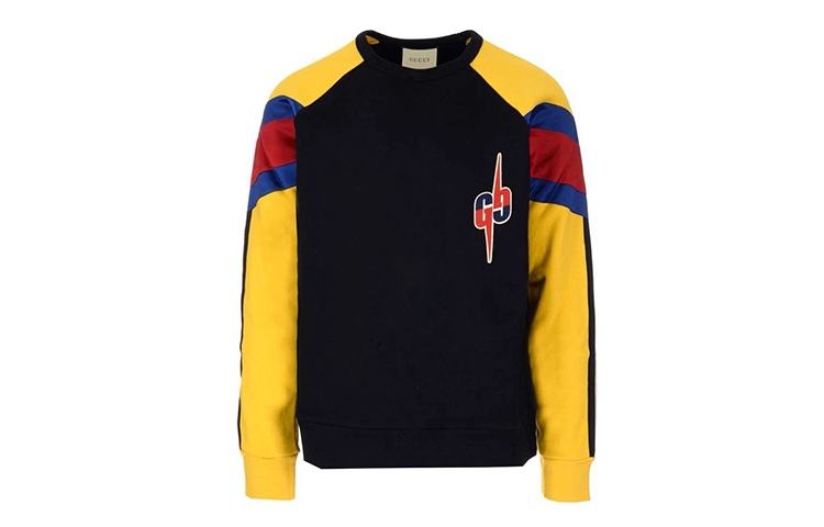 Gucci Multicolor Logo Knit Long-Sleeve Sweatshirt 573322-XJA6W-1074