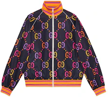 Gucci Multicolor Logo Print Knit Zip-Up Jacket 701623-XJELH-4681 Gucci Multicolor Logo Print Knit Zip-Up Jacket 701623-XJELH-4681
