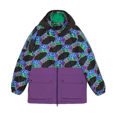Gucci Multicolor Long-Sleeve Jacket with Logo Print 762554-ZAPG8-1150