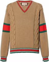 Gucci Multicolor V-Neck Striped Sweater 599210-XKA32-2602 Gucci Multicolor V-Neck Striped Sweater 599210-XKA32-2602