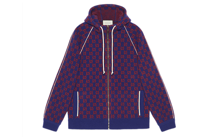 Gucci Navy Blue Hooded Aviator Jacket 599838-XKA4S-4913