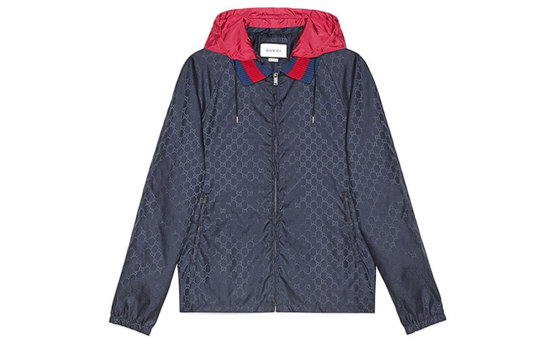 Gucci Navy Blue Hooded Track Jacket 451120-Z4039-4327