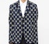 Lookbook Gucci 海軍藍標誌提花單排扣西裝外套 521889-Z372F-4333