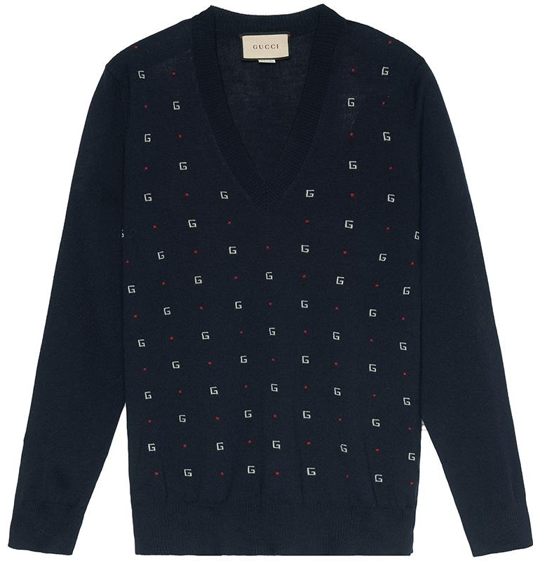 gucci-navy-blue-polka-dot-monogram-jacquard-sweater-545628-xkabl
