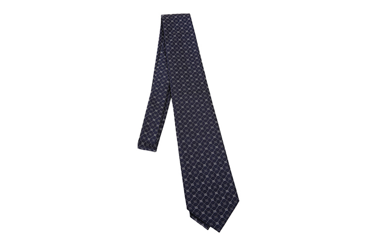 GUCCI Navy Blue Tie - Monogram Series 386489-4B002-4078 圖 3