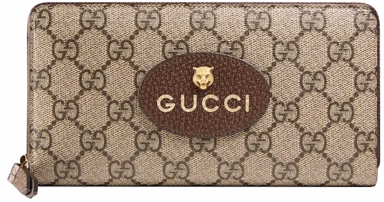 Gucci Neo Vintage GG Supreme Zip Around Wallet Beige/Ebony Buy Gucci Neo Vintage GG Supreme Zip Around Wallet Beige/Ebony