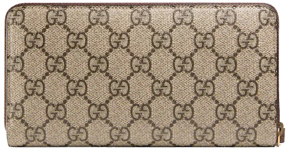 Gucci Dompet Zip Keliling Neo Vintage GG Supreme Beige/Ebony Order Gucci Dompet Zip Keliling Neo Vintage GG Supreme Beige/Ebony