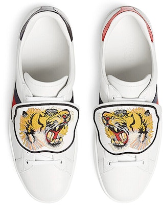 Gucci New Ace 'Tiger Strap' 477102-DOP80-9182 Shop Gucci New Ace 'Tiger Strap' 477102-DOP80-9182