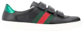 Lookbook Gucci New Ace Zwart Leren Skateboard Sneakers 548699-DOPE0-1061