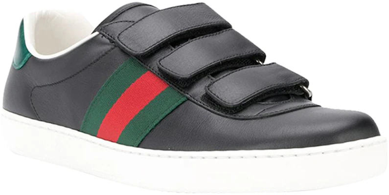 Gucci New Ace Zwart Leren Skateboard Sneakers 548699-DOPE0-1061 Shop Gucci New Ace Zwart Leren Skateboard Sneakers 548699-DOPE0-1061