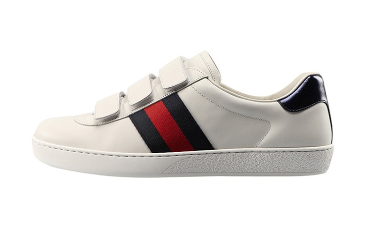 Gucci New Ace Grip-Strap Low 'White' 548699-DOPE0-9095