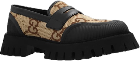 古驰 Novo GG 提花厚底乐福鞋 '黑骆驼' 739776-UKOF0-2590 Shop 古驰 Novo GG 提花厚底乐福鞋 '黑骆驼' 739776-UKOF0-2590