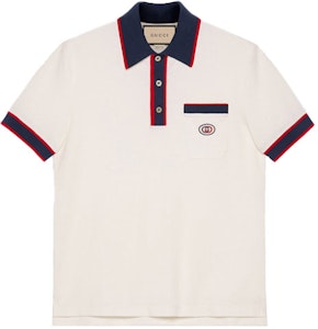 グッチ オフホワイト GG インターロッキングロゴ ストライプ ポロシャツ 653380-XJDF8-9222 Buy グッチ オフホワイト GG インターロッキングロゴ ストライプ ポロシャツ 653380-XJDF8-9222
