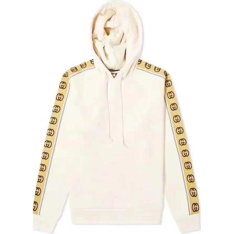 Gucci Off-White Hoodie with Letter Logo and Trim 596230-XJBUM-9230