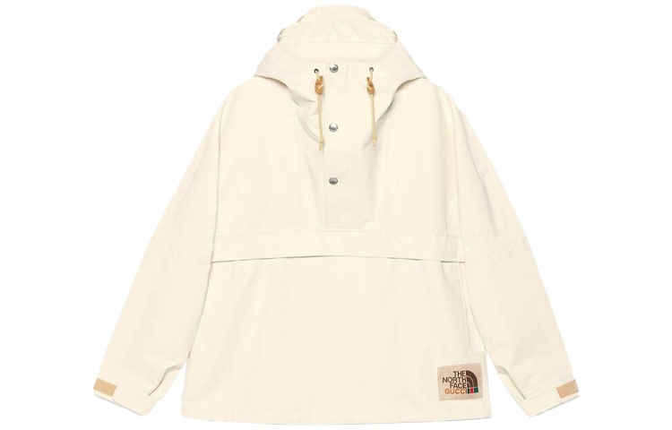 Gucci Off-White Lightweight Nylon Hooded Jacket 648872-ZKRXK-9100