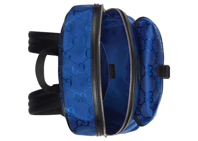 Lookbook グッチ オフ ザ グリッド GG バックパック (ブルー)
