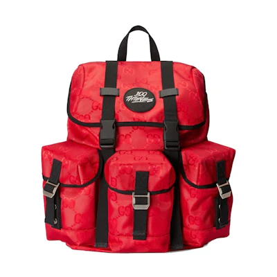 Gucci Off The Grid x 100 Thieves Backpack Red