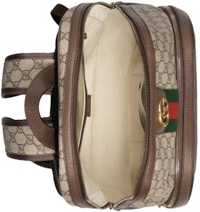 Gucci Ophidia 背包 GG Supreme 中号 米色/乌木色 Lookbook Gucci Ophidia 背包 GG Supreme 中号 米色/乌木色