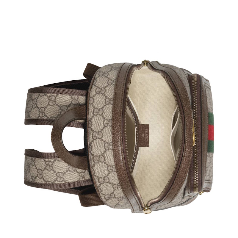 Lookbook 구찌 오피디아 GG 수프림 스몰 백팩 베이지/에보니 
