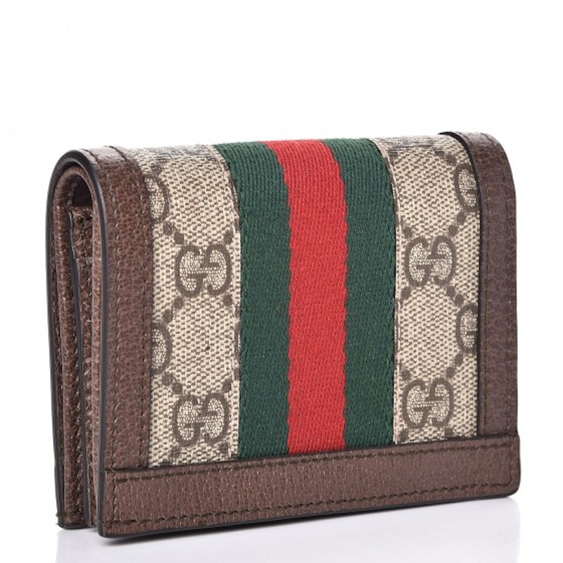 Order Gucci Ophidia Tarjetero Monograma GG Supreme Web Marrón