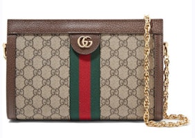 Gucci Ophidia Convertible Clutch GG Web Small Brown Gucci Ophidia Convertible Clutch GG Web Small Brown