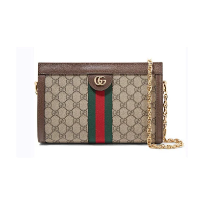 Gucci Ophidia Convertible Clutch GG Web Small Brown