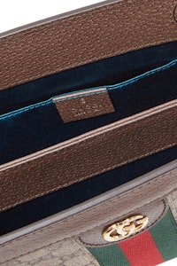 Gucci Ophidia Bolso Convertible GG Web Pequeño Marrón Lookbook Gucci Ophidia Bolso Convertible GG Web Pequeño Marrón