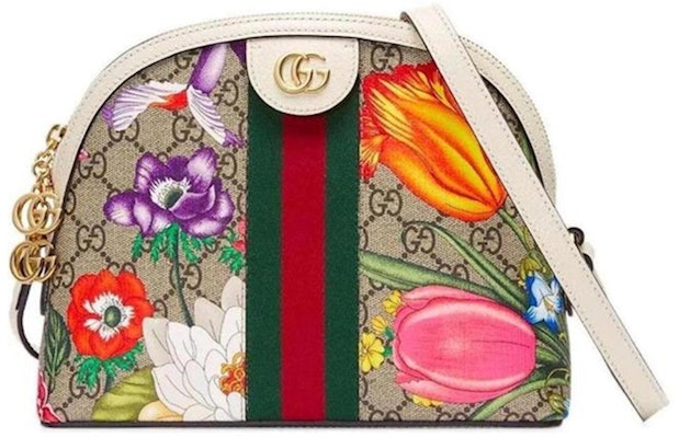 Gucci Ophidia Dome Crossbody GG Supreme Flora Ivory/Beige Buy Gucci Ophidia Dome Crossbody GG Supreme Flora Ivory/Beige