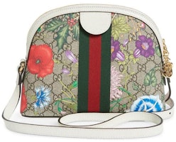 古驰Ophidia GG Supreme Flora 象牙色/米色圆顶斜挎包 Order 古驰Ophidia GG Supreme Flora 象牙色/米色圆顶斜挎包