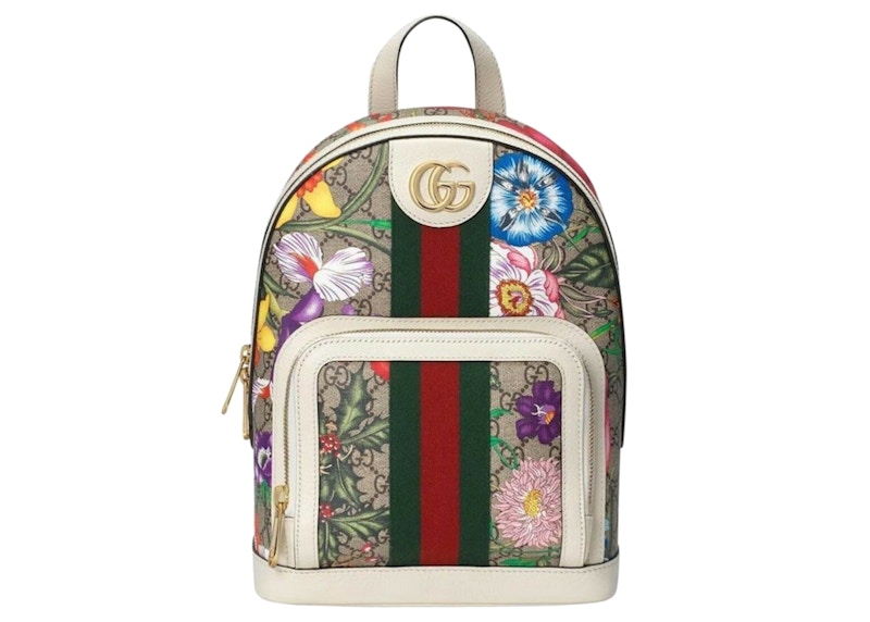 Gucci Ophidia Flora Backpack White