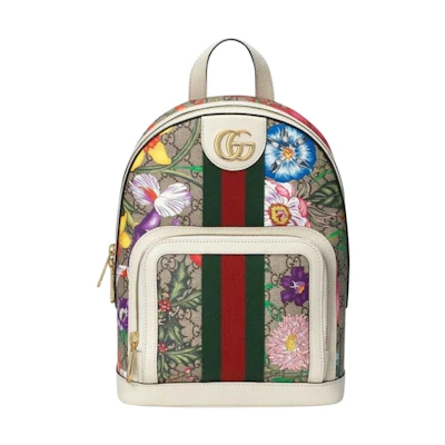 Gucci Ophidia Flora Backpack White